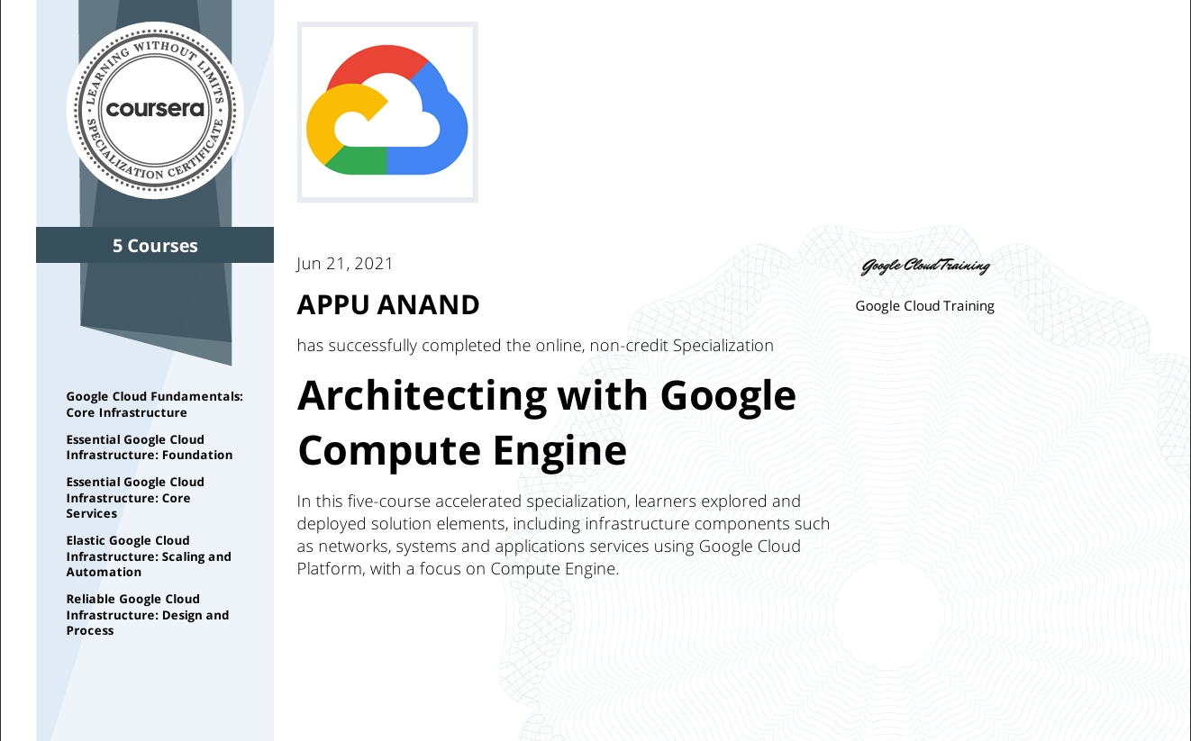 Architecting with Google